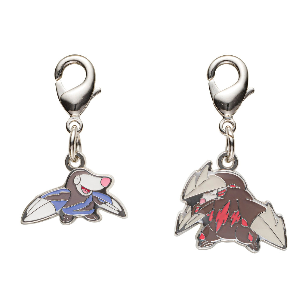 Pokemon Metal Charm 529/530 with detailed design from Japan