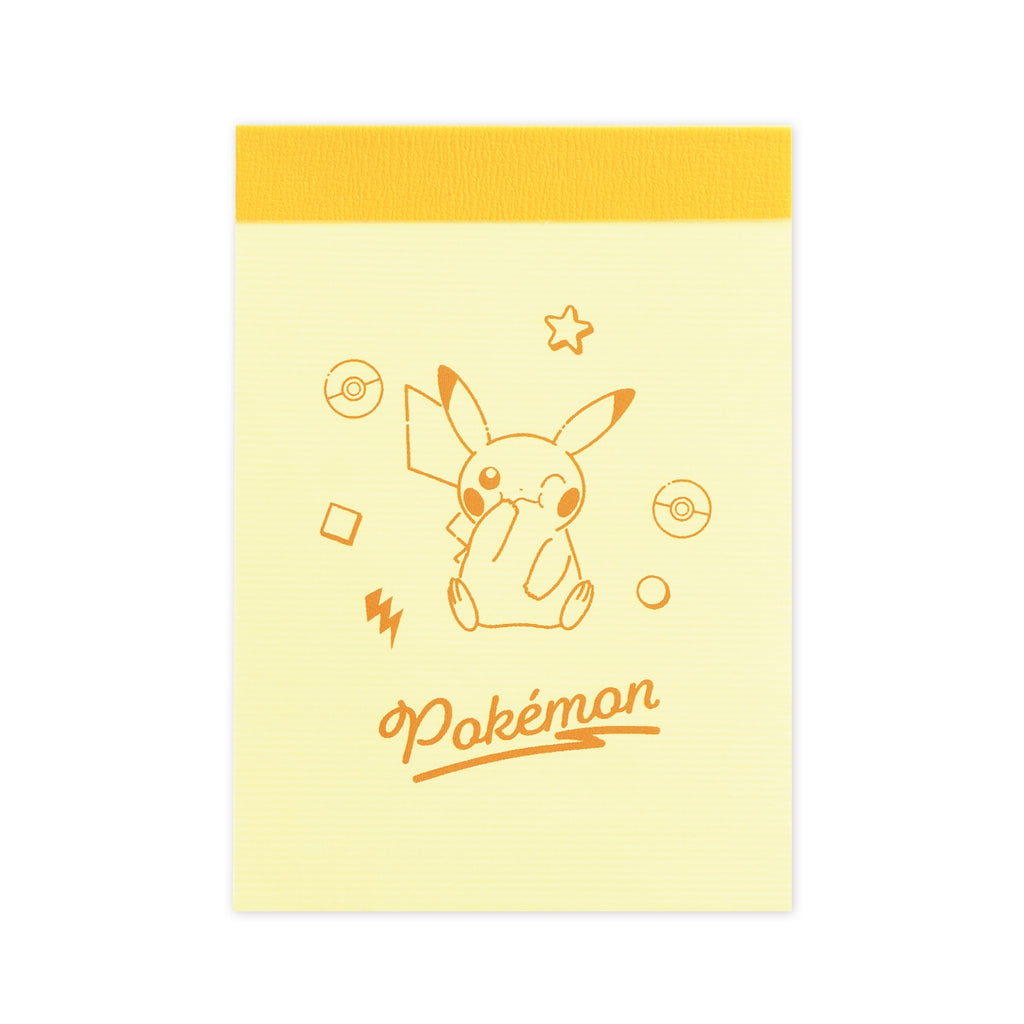 Pikachu Mini Memo from Japan, featuring Pikachu's cute face on a notebook