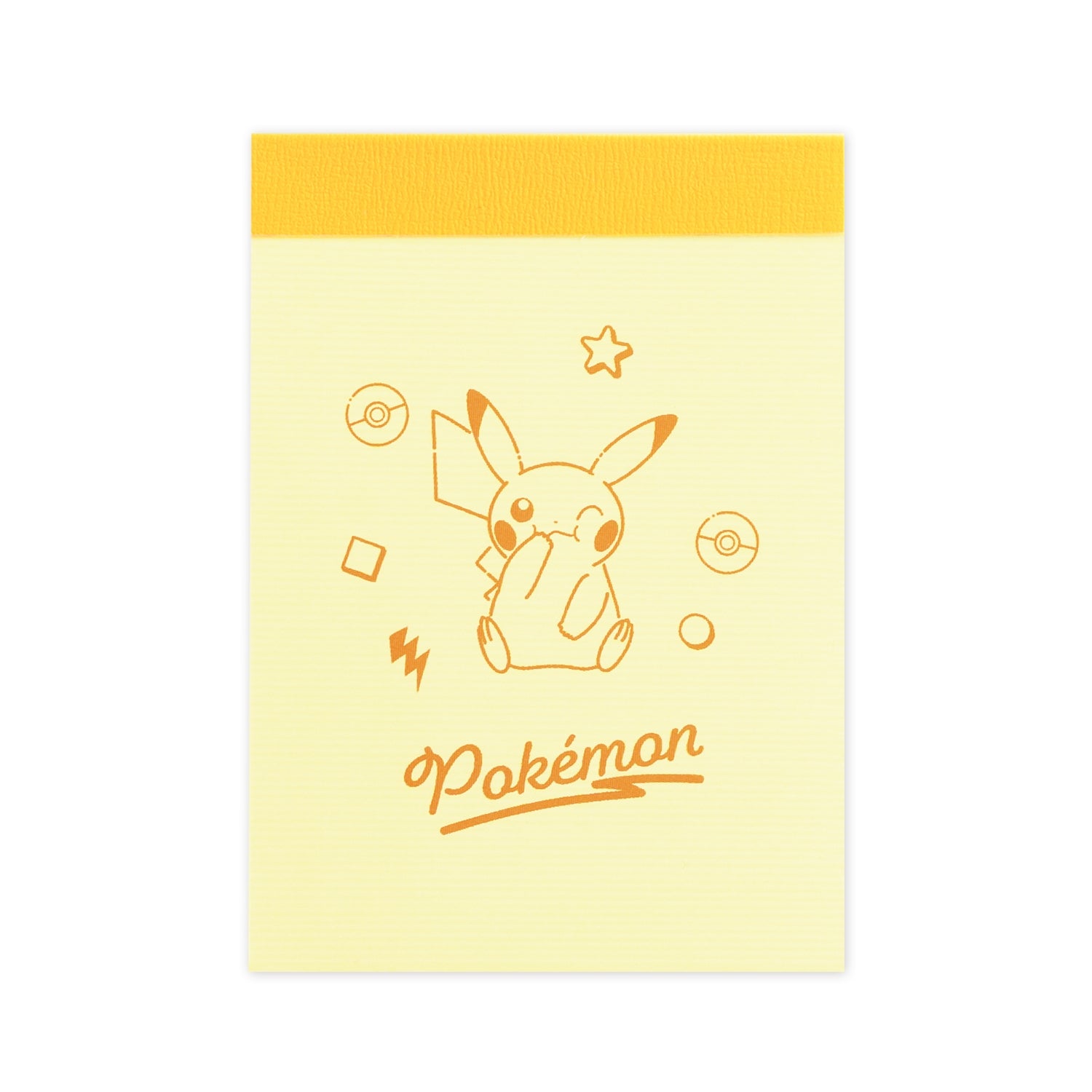 Pikachu Mini Memo from Japan, featuring Pikachu's cute face on a notebook