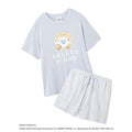 [gelato pique] Cool touch print T-shirt & shorts set blue