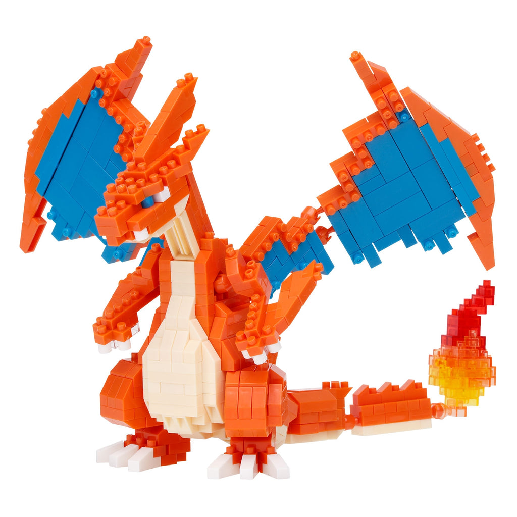 Authentic Japanese Pokemon Nanoblock Mega Charizard Y RS with flames