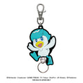 Quaxly keychain figure from Japan, water-type duckling Pokemon with detailed design