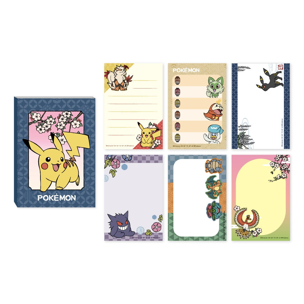 Rare Pokemon Patapata memo with Japanese stationery design from Japan
