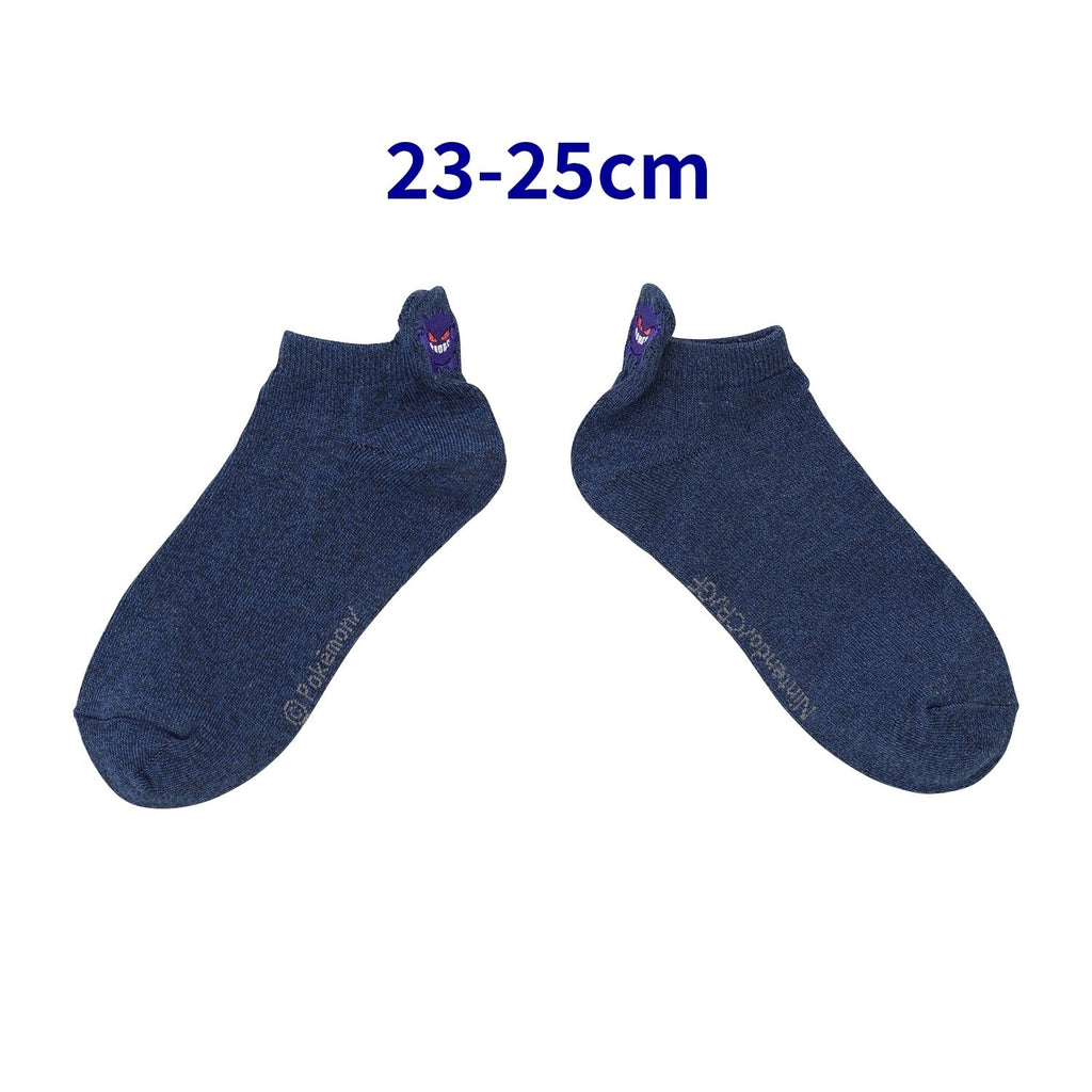 [Choice] Short socks heel embroidery Gengar (23-25cm) / (25-27cm)