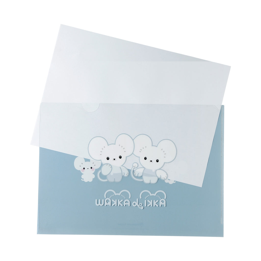 A4 clear file set of 2 WAKKA de IKKA