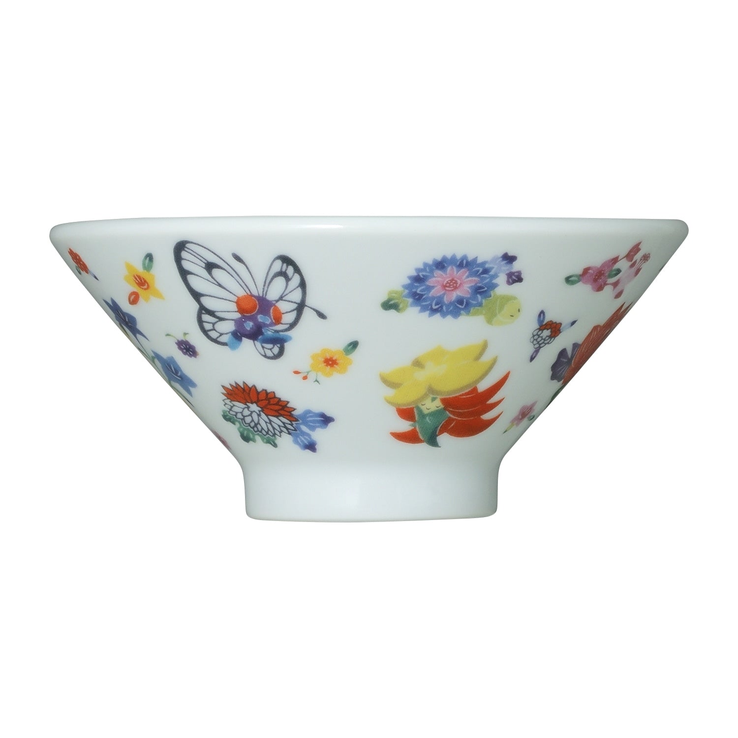 Tea bowl Pokemon Center Okinawa Bingata design