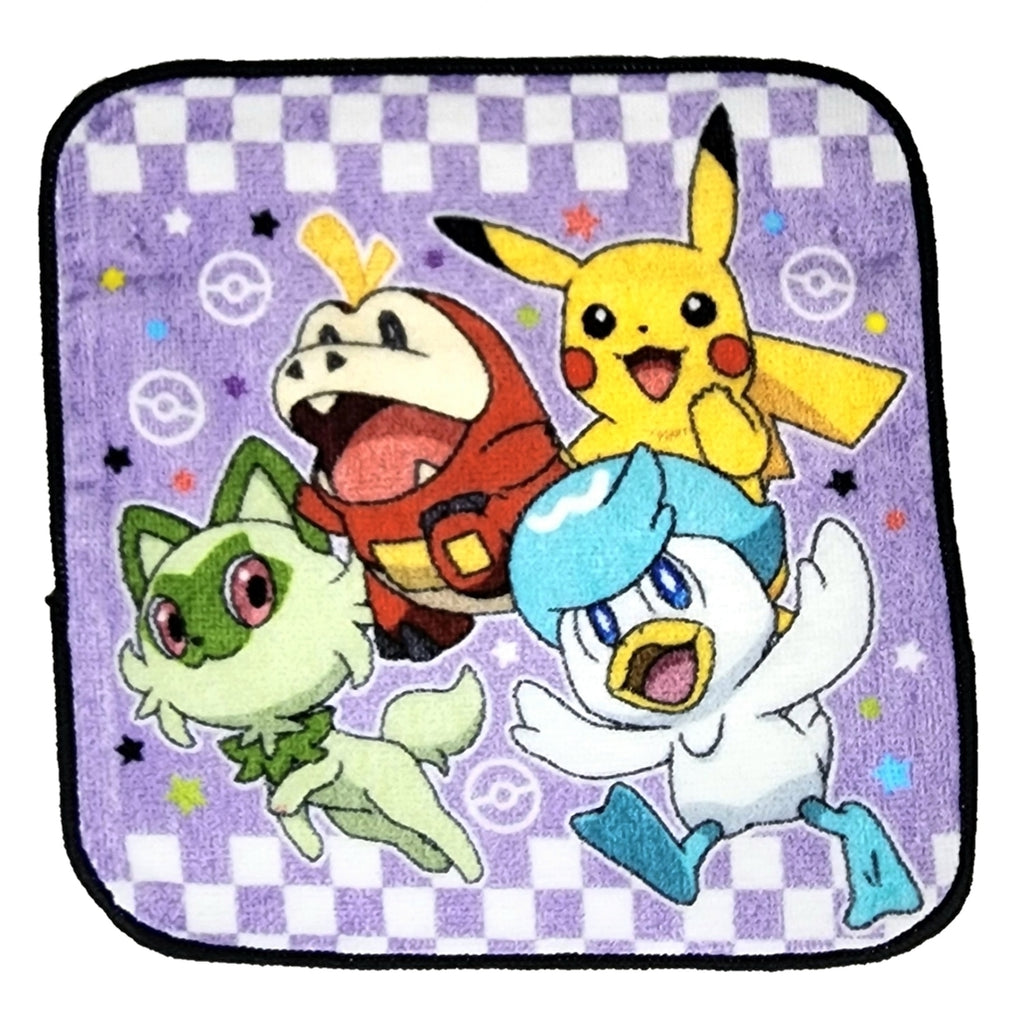 Authentic Japanese Pokemon 3P mini towel with unique design
