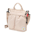 Monpoke Root Tote Square Puff Tote Beige