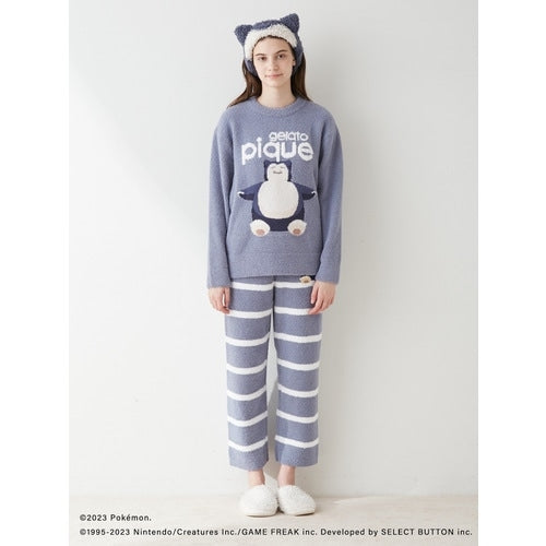 [gelato pique] Baby moco jacquard pullover & long pants set navy