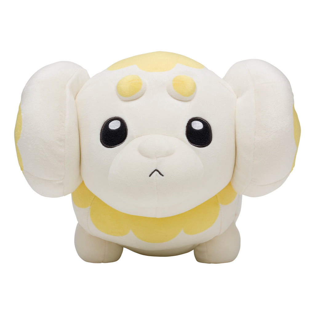 Mocchirich Papi plush from Japan, cute smiling face