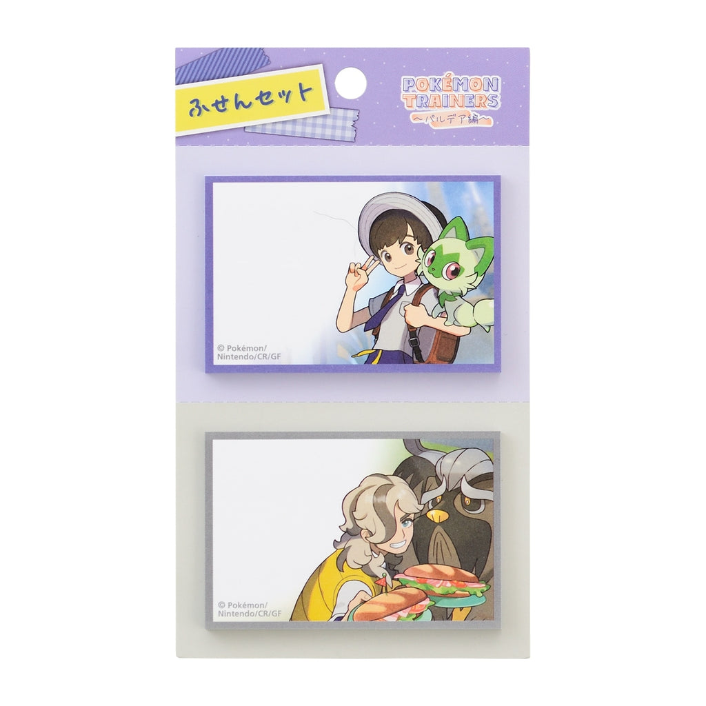 POKEMON TRAINERS Hart & Pepper Sticky Set with colorful characters from Japan