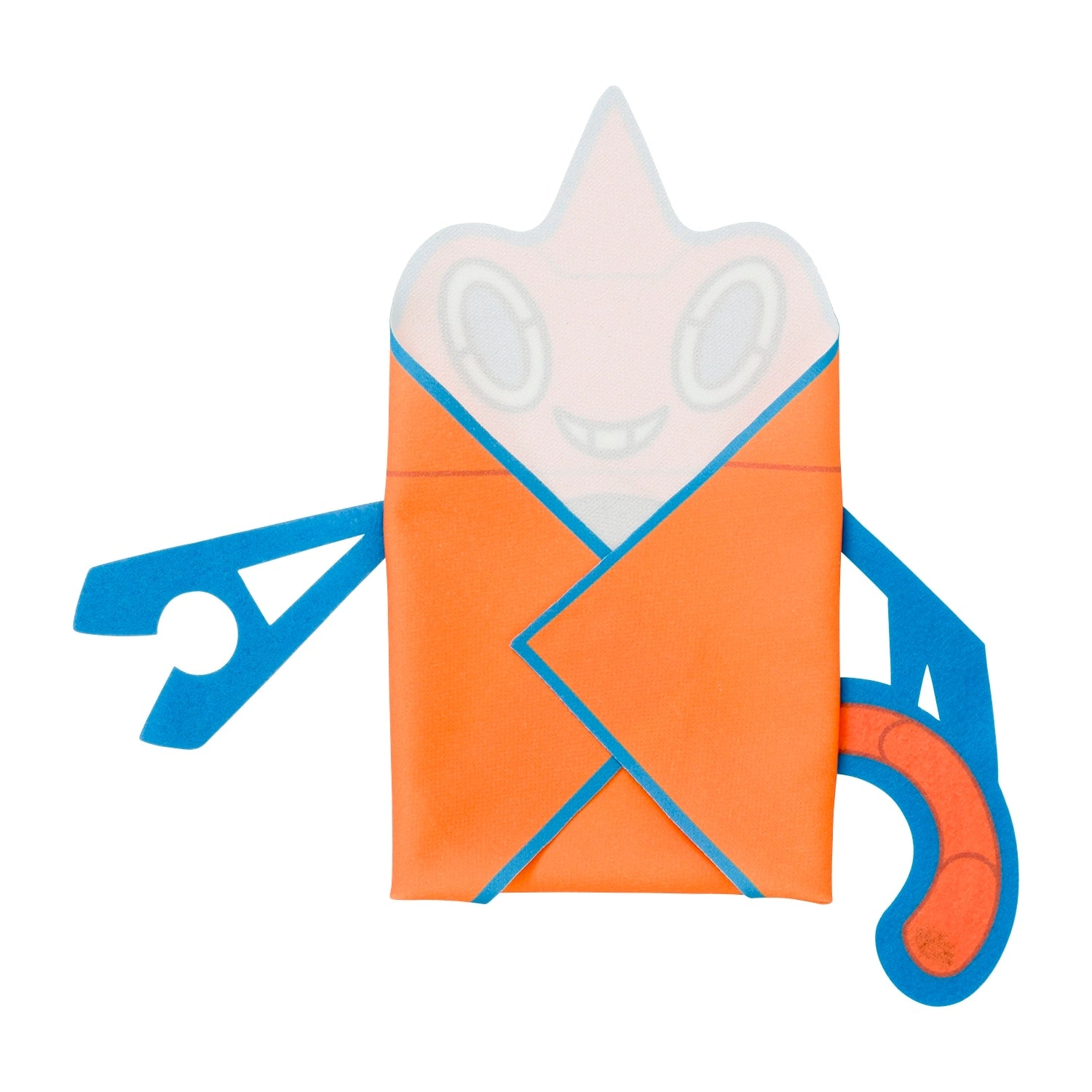 Close-up of Wash Rotom towel with vibrant colors from Japan