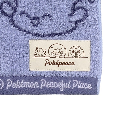 Close-up of Pokemon Mini Towel BL Pokepiece vendor item, made in Japan