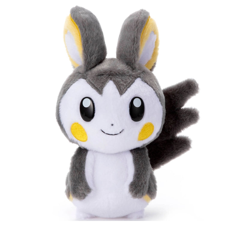 Emolga Pokemon Plush Toy with yellow and blue accents from Japan