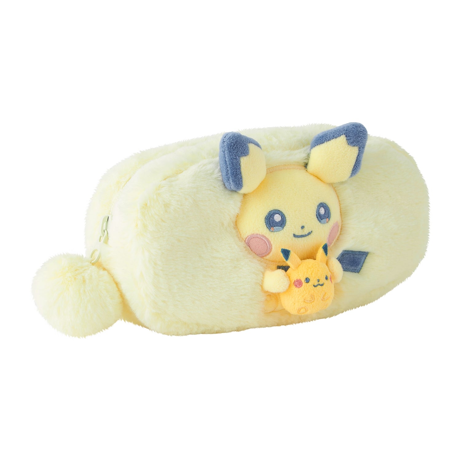 Fluffy Pouch Little Daydream Pichu and Pikachu Plush