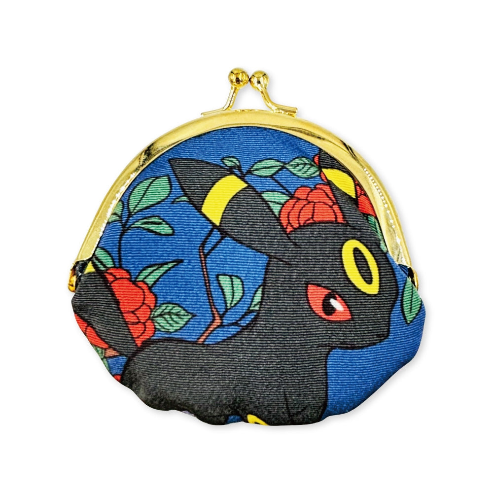 Clasp coin case Japanese pattern Blacky