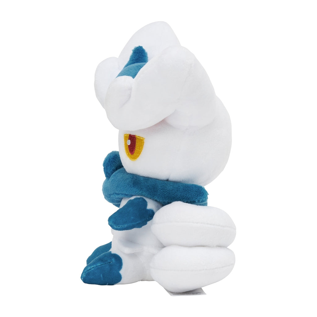 Pokémon fit Meownyx plushie with sparkly eyes, made in Japan