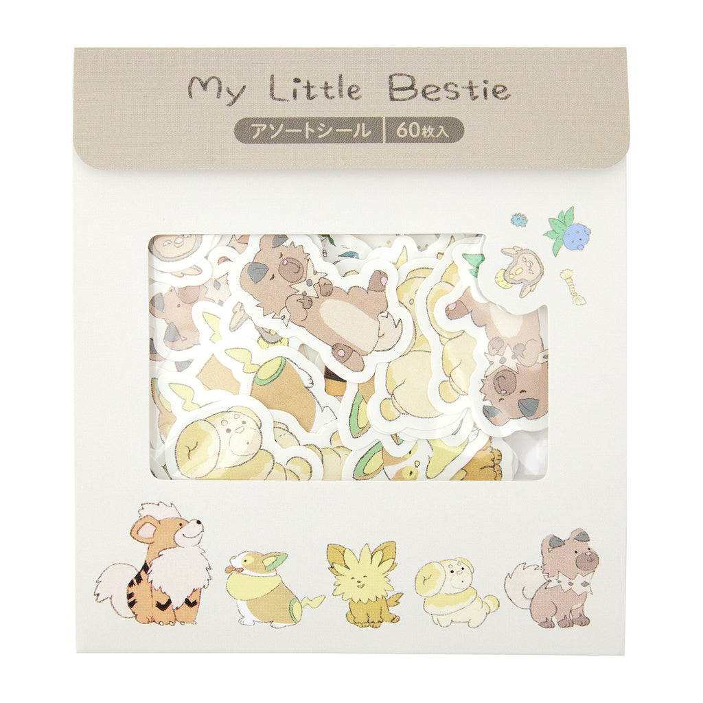 Assorted Pokemon stickers with colorful characters from Japan