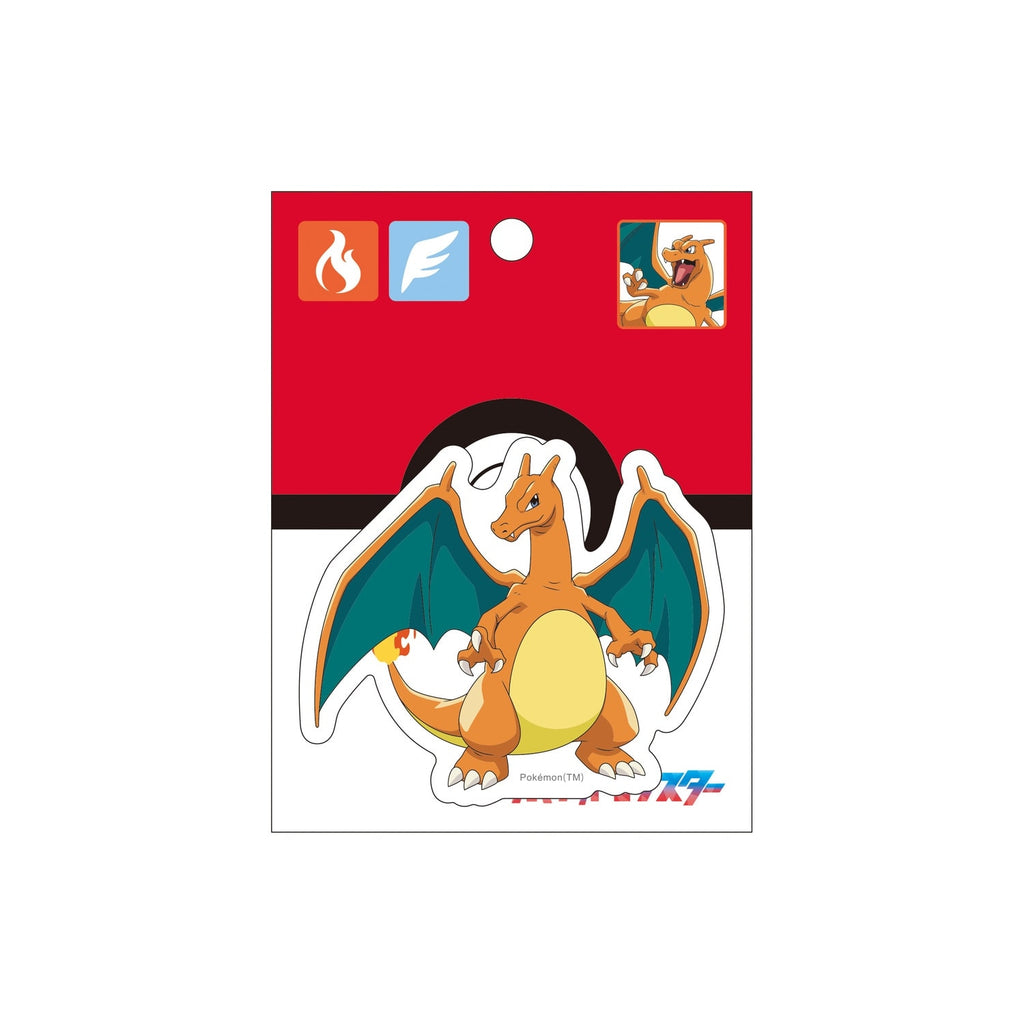 Charizard sticker from Japan with fiery design details
