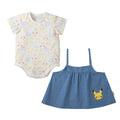 Monpoke short sleeve romper with cami dress saxophone