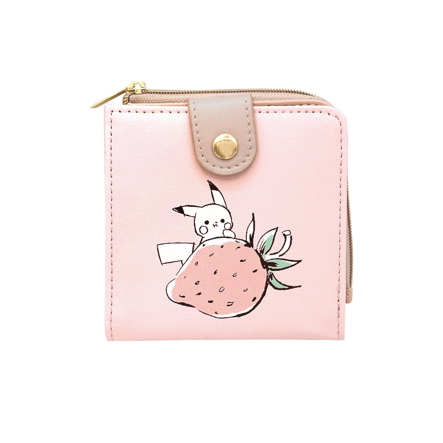 Mini wallet “Pikachu number025” strawberry