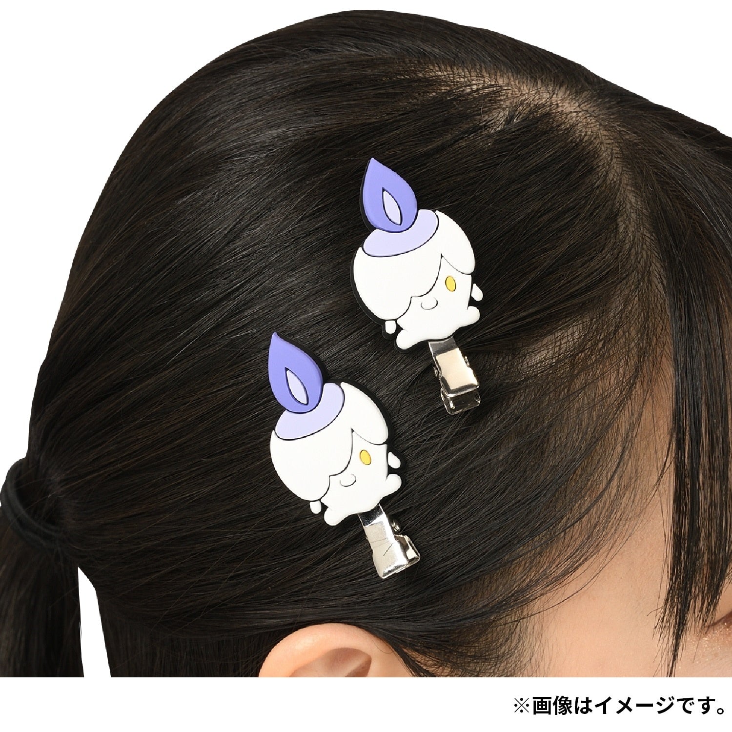 Pokémon Accessory Bangs Clip packaging with Japanese text and authentic logo