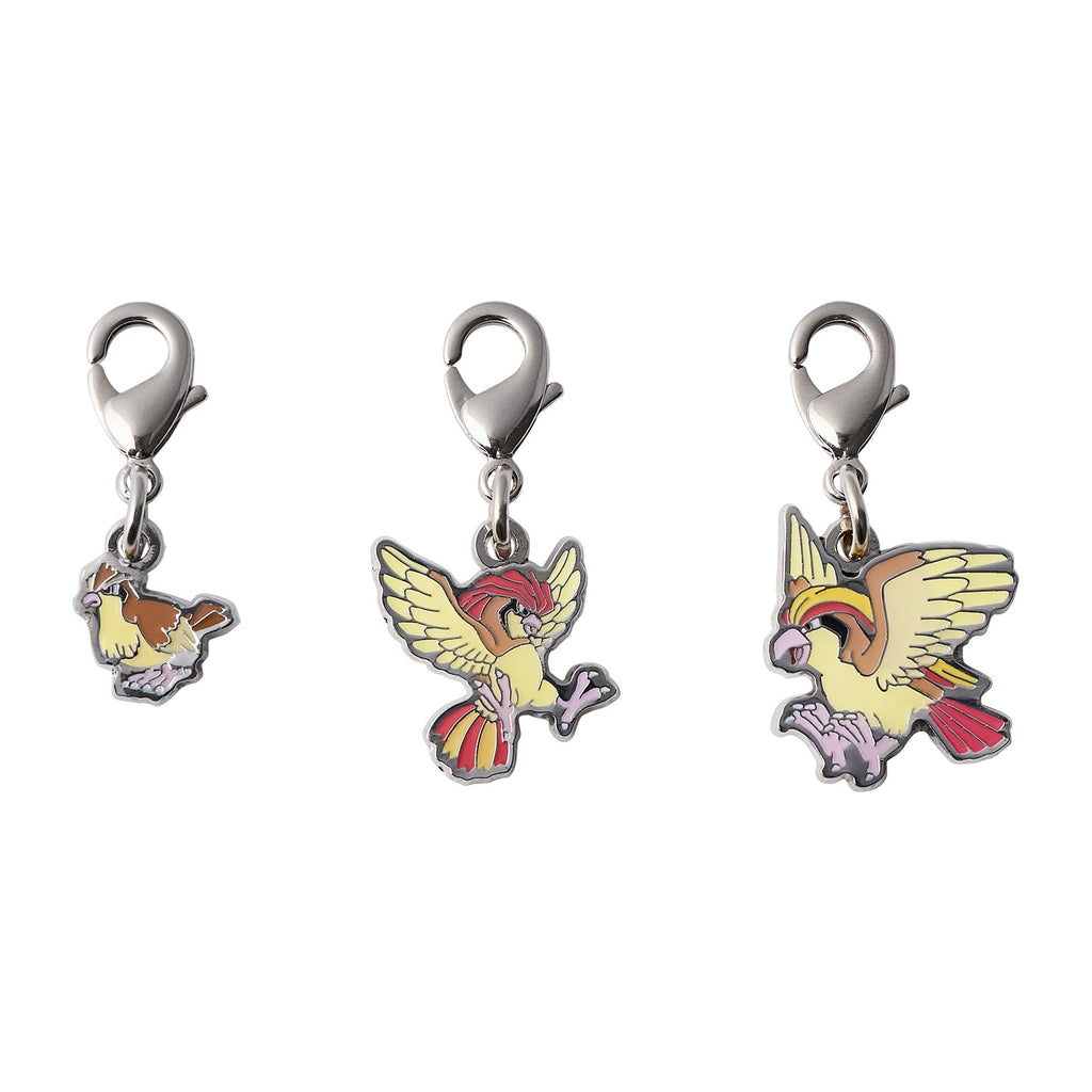 Pokemon Metal Charm 016/017/018 from Japan, detailed metal design