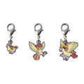 Pokemon Metal Charm 016/017/018 from Japan, detailed metal design