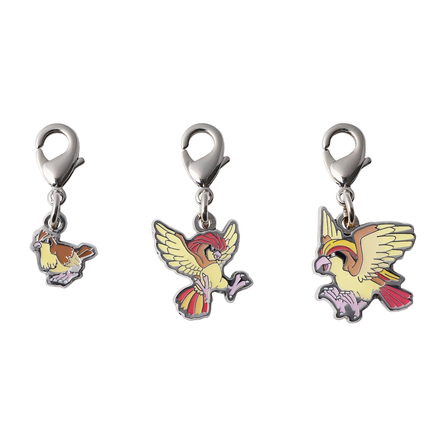 Pokemon Metal Charm 016/017/018 from Japan, detailed metal design