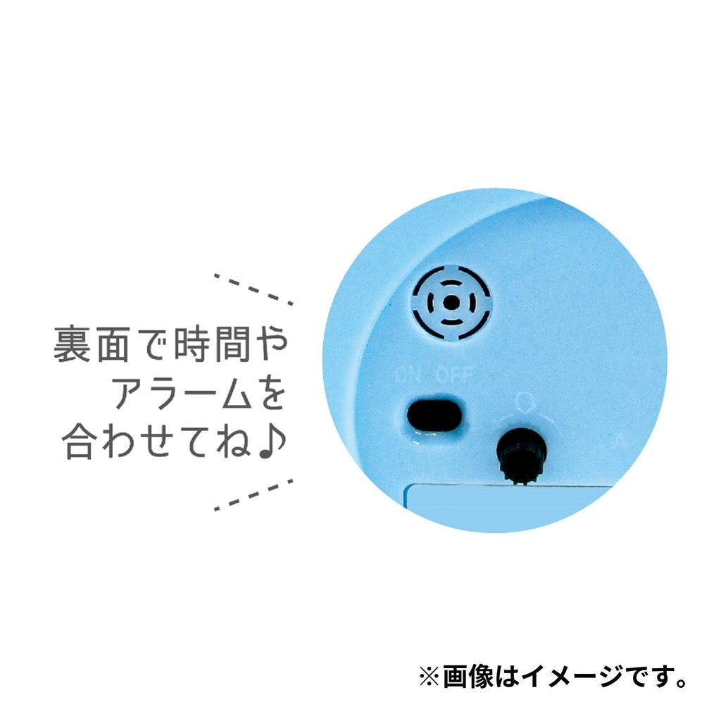 Round alarm clock colors/blue