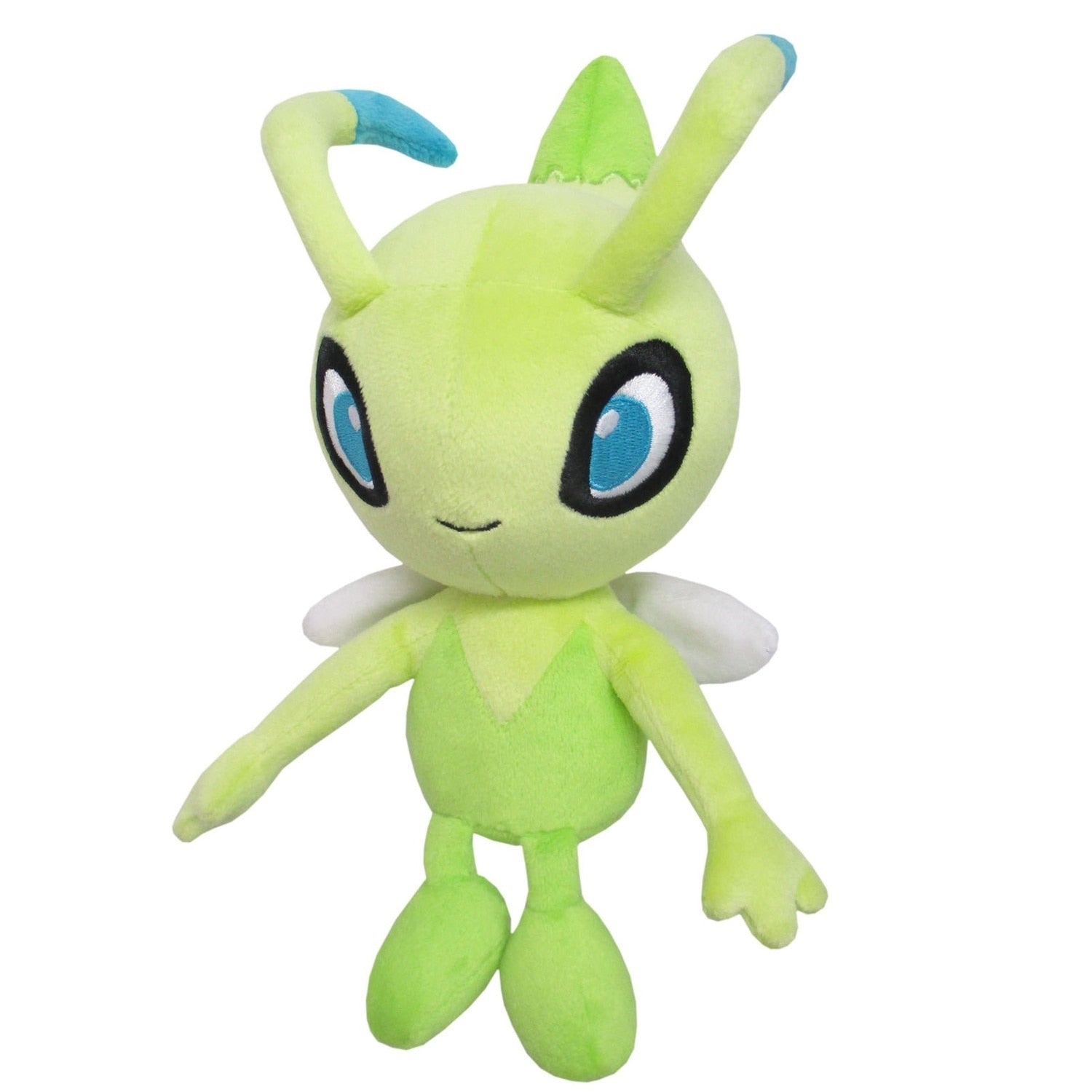 Celebi plush toy from Japan, cute Pokemon character with green and yellow details, 19x9.5x13cm