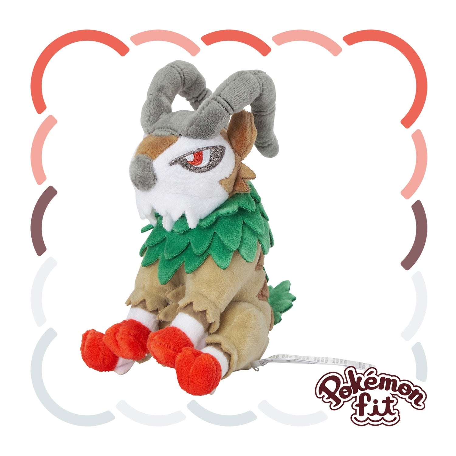 Gogoat Plush from Japan with brown and white fur