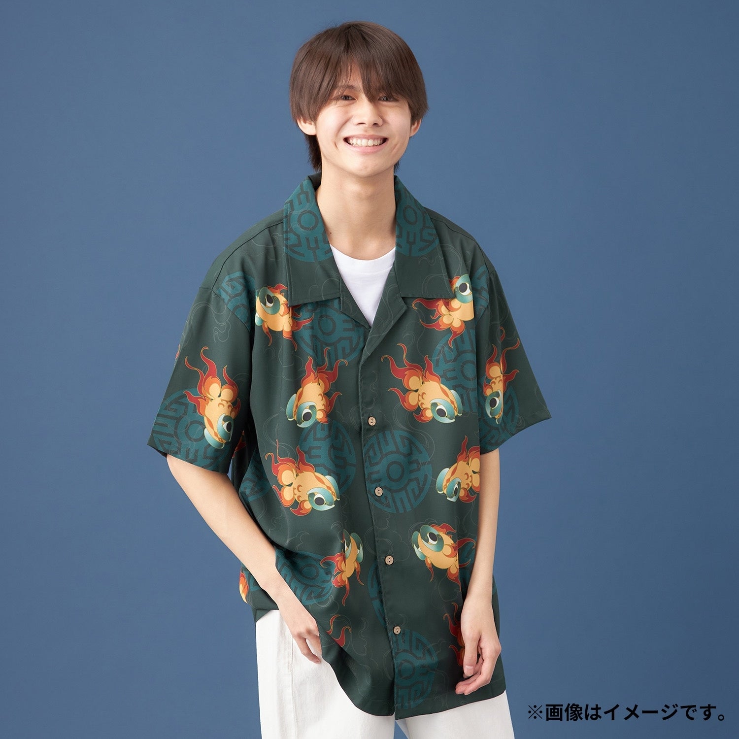 Open collar shirt E-YUI M/L