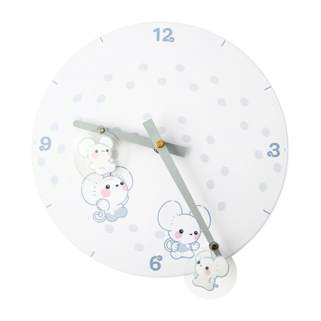 Wall clock Narwhal Mouse (4 Hikikazoku)