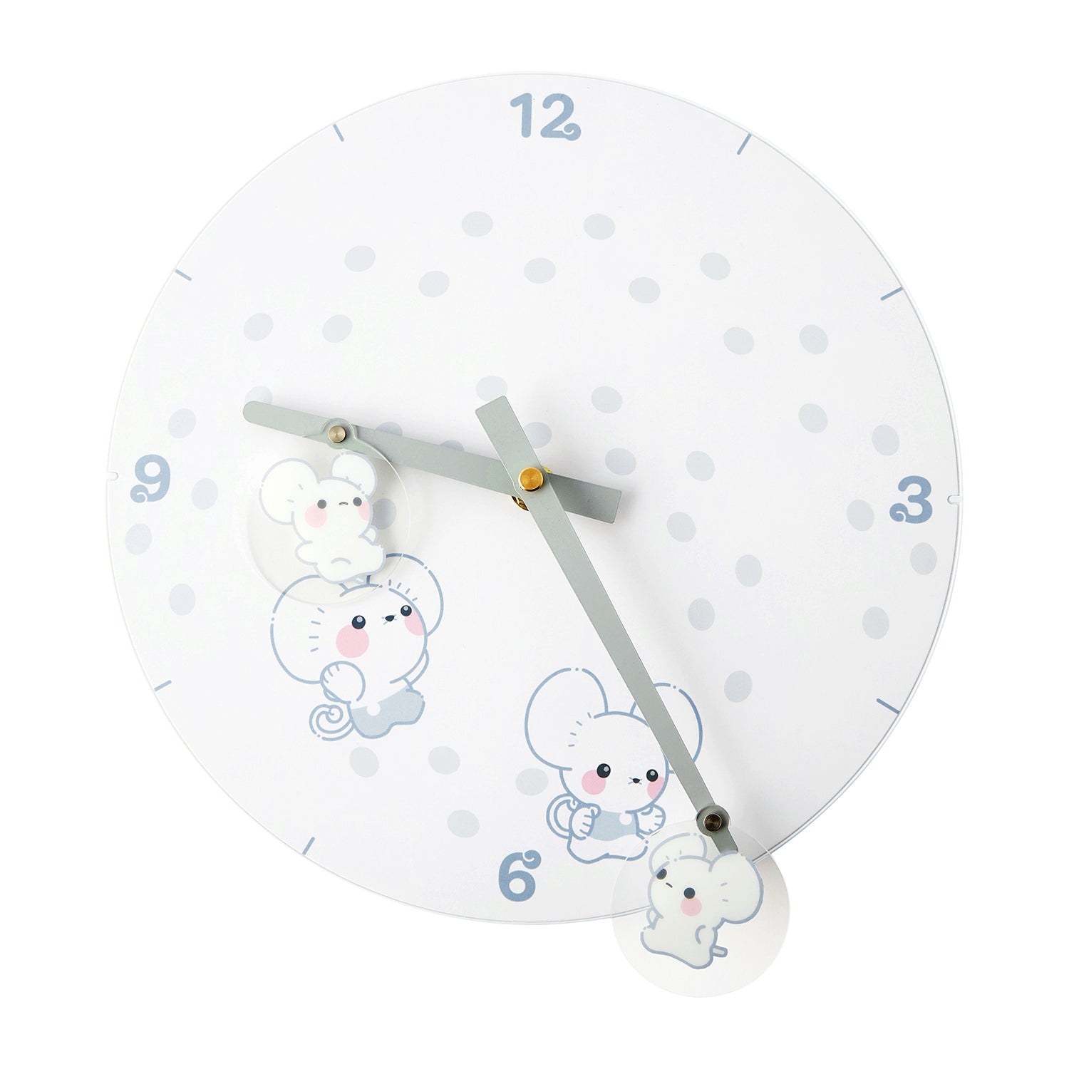 Wall clock Narwhal Mouse (4 Hikikazoku)