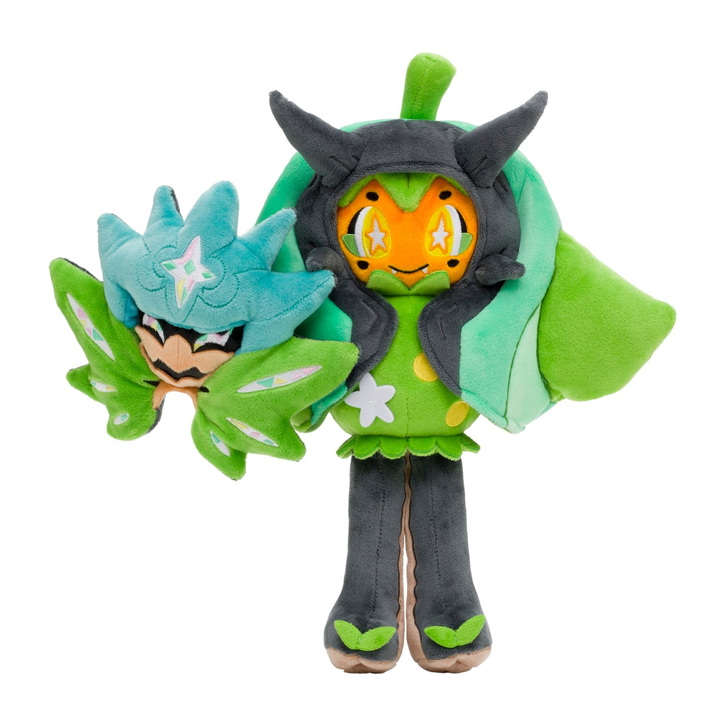 Ogapon plushie from Japan, green noodles detail