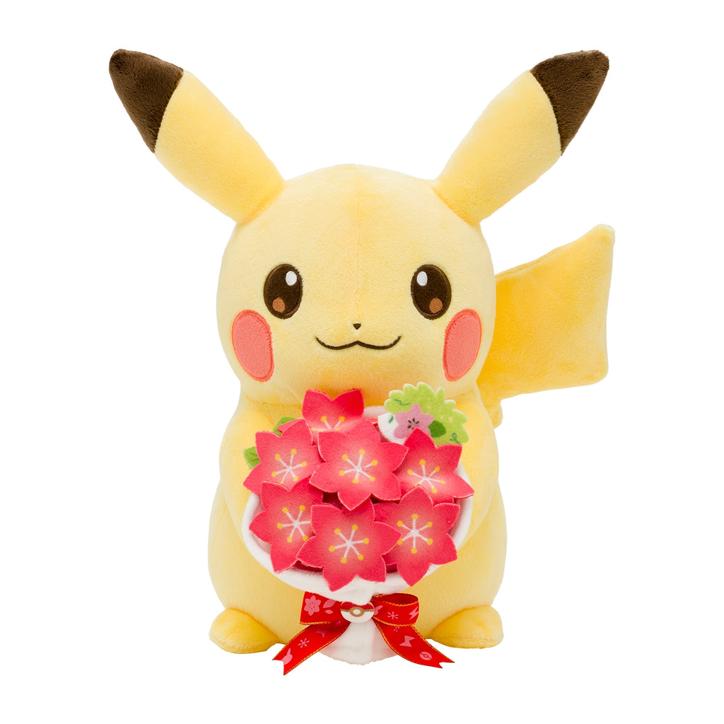 Authentic Japanese Pikachu plush toy with vibrant colors