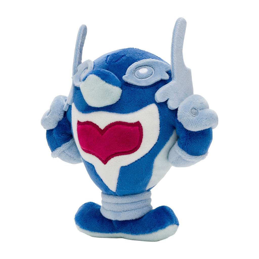 Authentic Pokemon Dolphin Man Mighty Form stuffed doll, vibrant colors, Japan exclusive