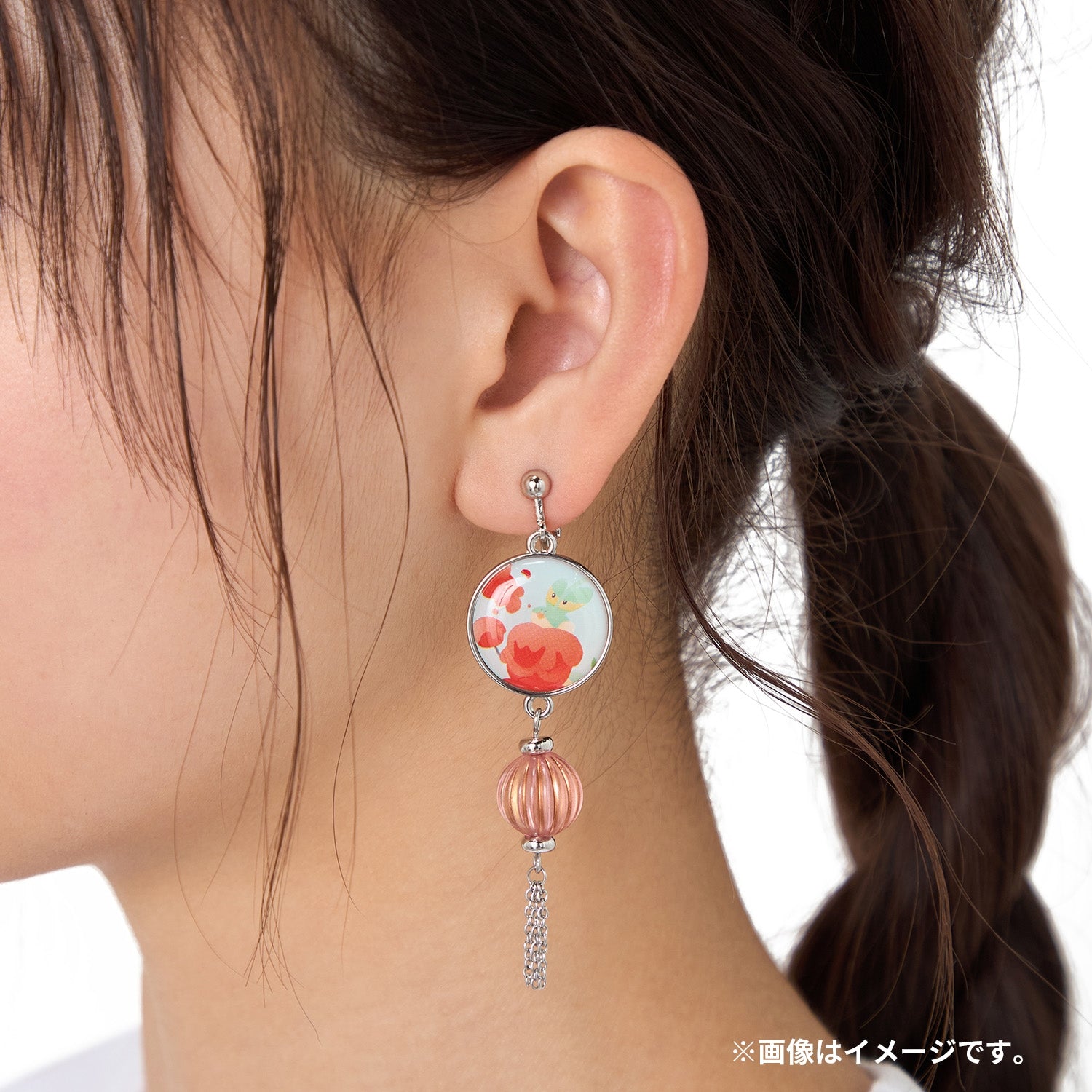 Japanese anime inspired Pokemon earrings with unique kamichu character, from KADO Japan