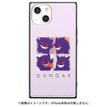 Gengar square glass case compatible with iPhone14/13
