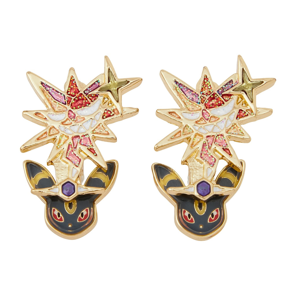 Pokémon Aku Terrace Star Blackie earrings with black details from Japan