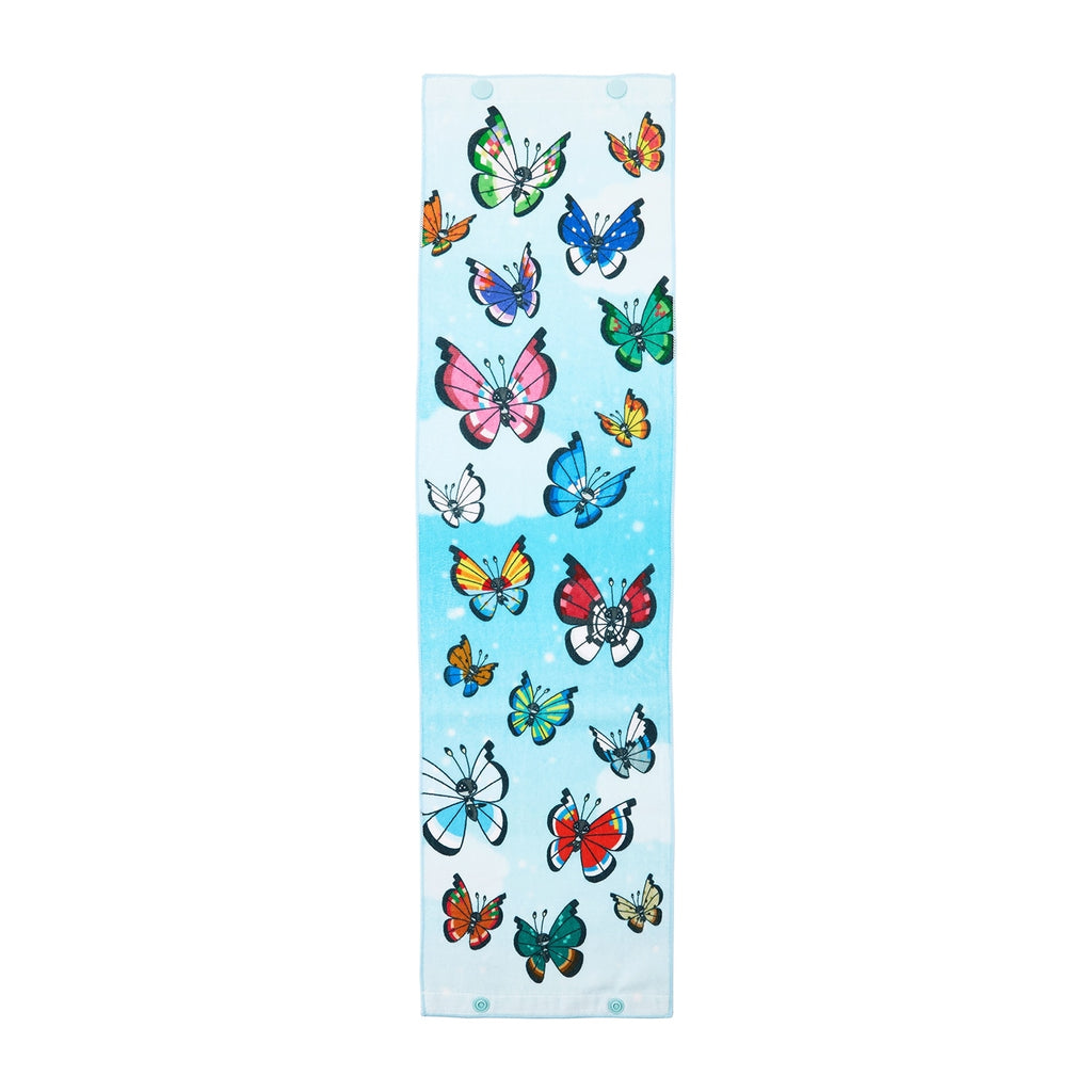 Kurukuru Towel Vivillon's Flapping from Japan, colorful anime design