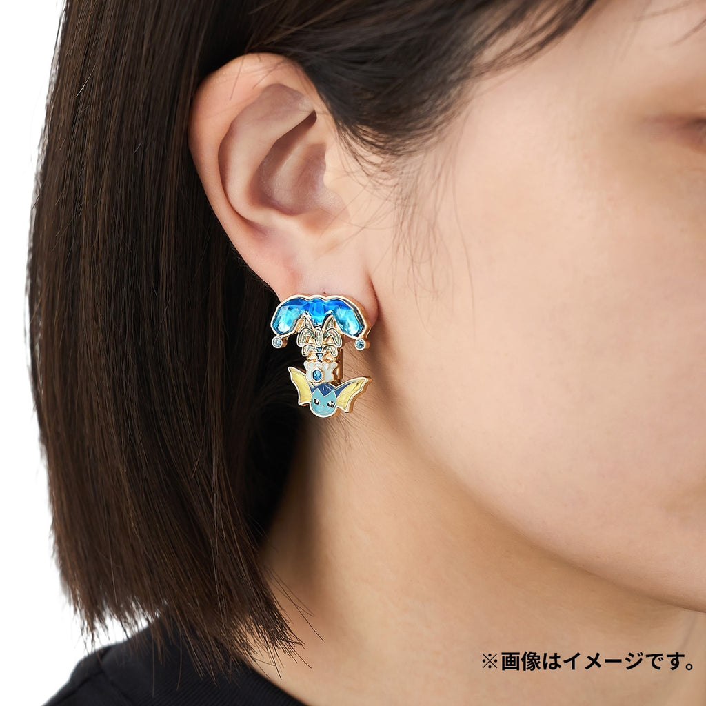 Mizu Terra Star Pokémon earrings with shower design from Japan