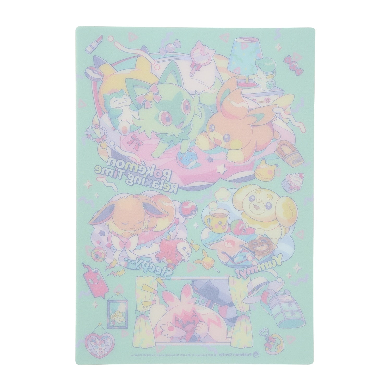 Authentic Japanese Pokemon Relaxing Time Underlay with official logo and design from Japan