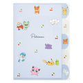Die cut 5 index clear file/cherry