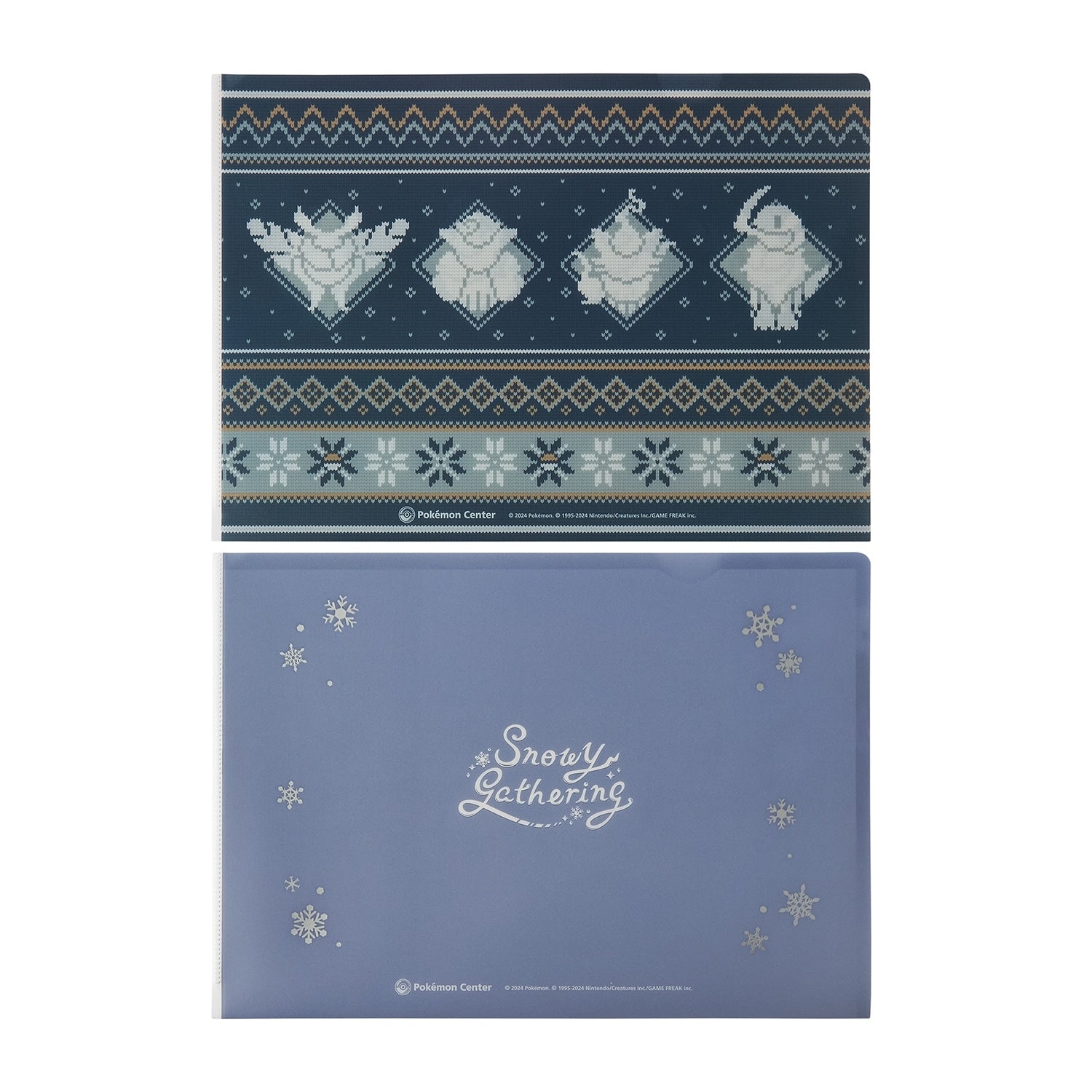 Set of 2 A4 clear files Snowy Gathering