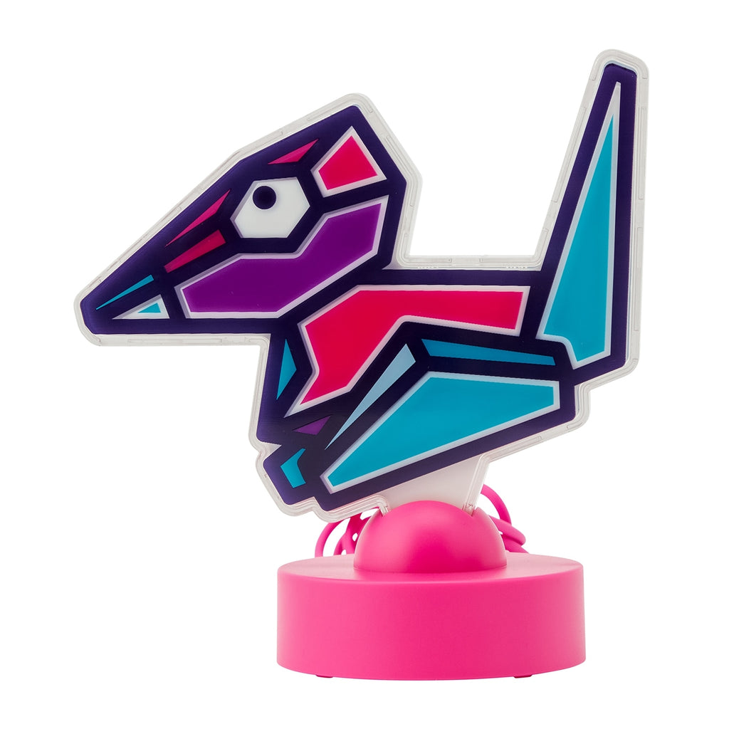 Pokemon Neon LED Light Polygon from Japan, glowing blue and red details