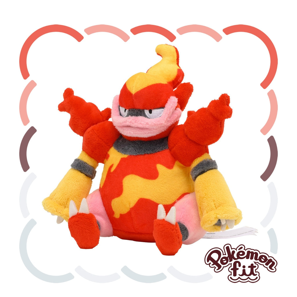 Magmortar #467 Pokémon Fit Plush — Official Pokémon Center Japan