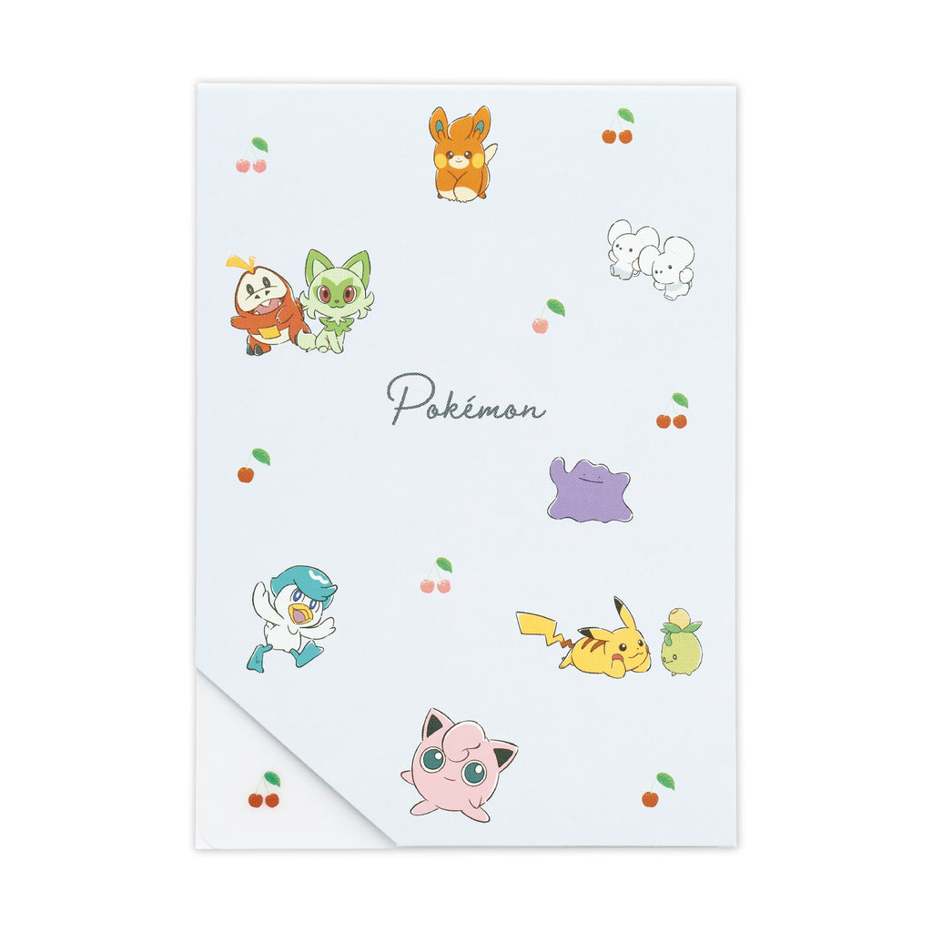 Pokemon Clear Sheet Memo Cherry from Japan, featuring cherry design