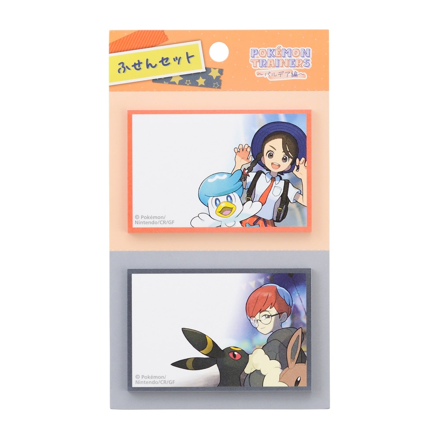 Sticky set POKÉMON TRAINERS Aoi & Button from Japan, featuring Aoi character